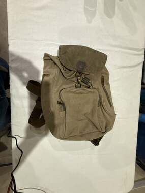 Cargoit Vintage Style Canvas Backpack with Leather Accents